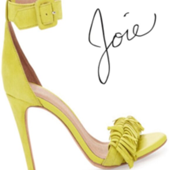 Joie Pippi Fringe Suede Sandals - Picture 1 of 9